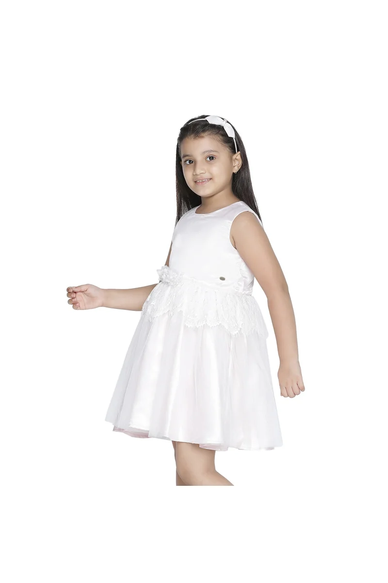 Spyby Girls Pink Color Dress - 6