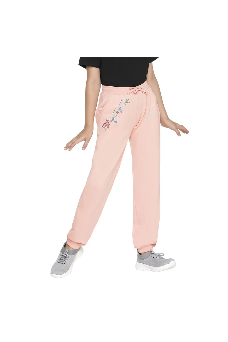 Spyby Girls Pink Color Jogger - 2