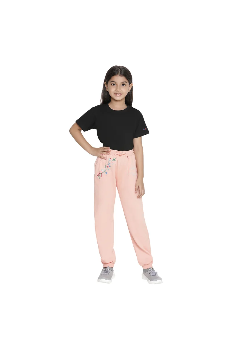 Spyby Girls Pink Color Jogger - 4