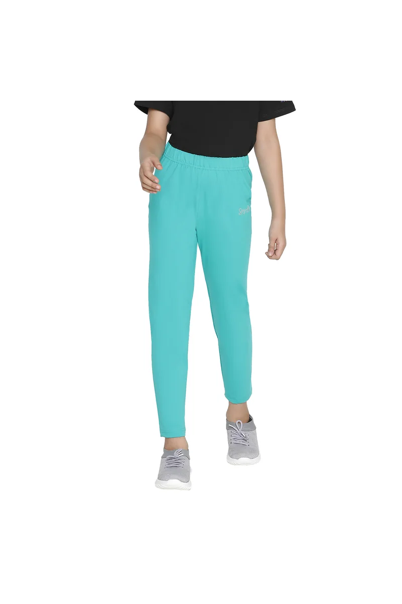 Spyby Girls Green Color Legging