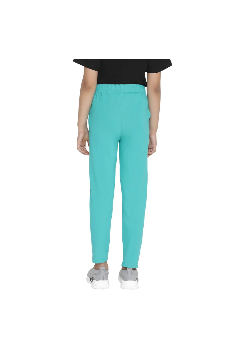 Spyby Girls Green Color Legging - 7