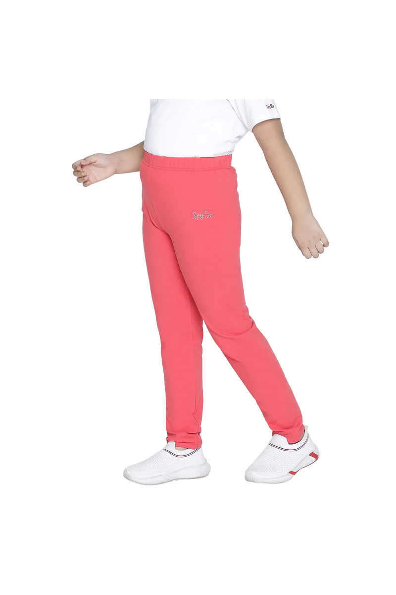Spyby Girls Orange Color Legging - 2