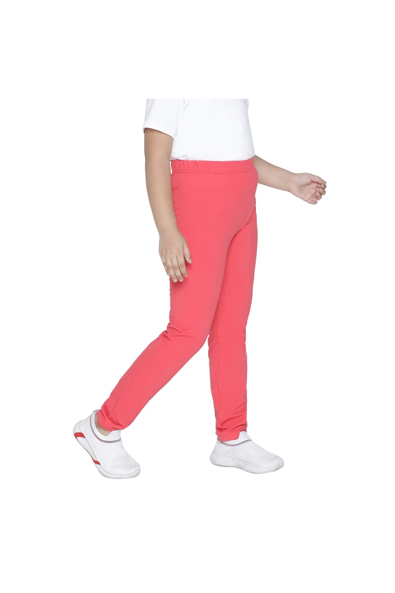 Spyby Girls Orange Color Legging - 3