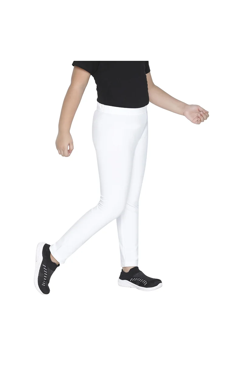 Spyby Girls White Color Legging - 3