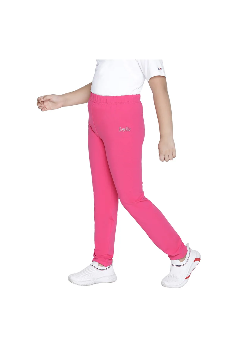 Spyby Girls Pink Color Legging - 2