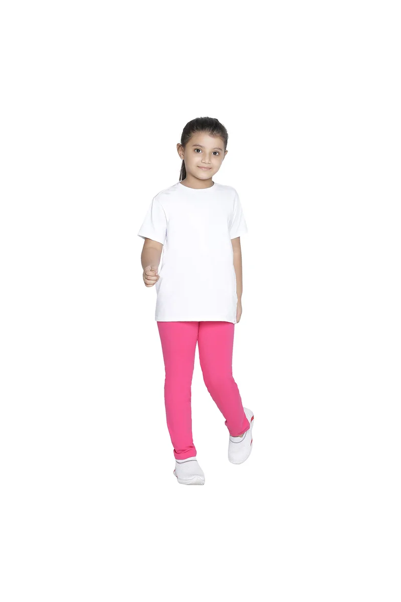 Spyby Girls Pink Color Legging - 5