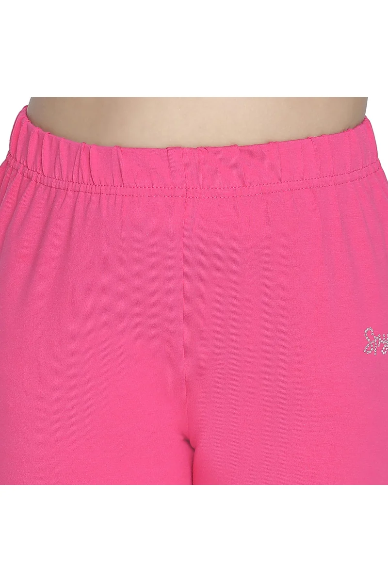 Spyby Girls Pink Color Legging - 6