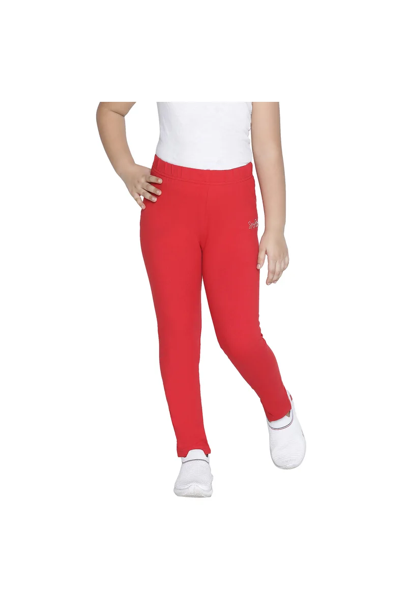 Spyby Girls Red Color Legging