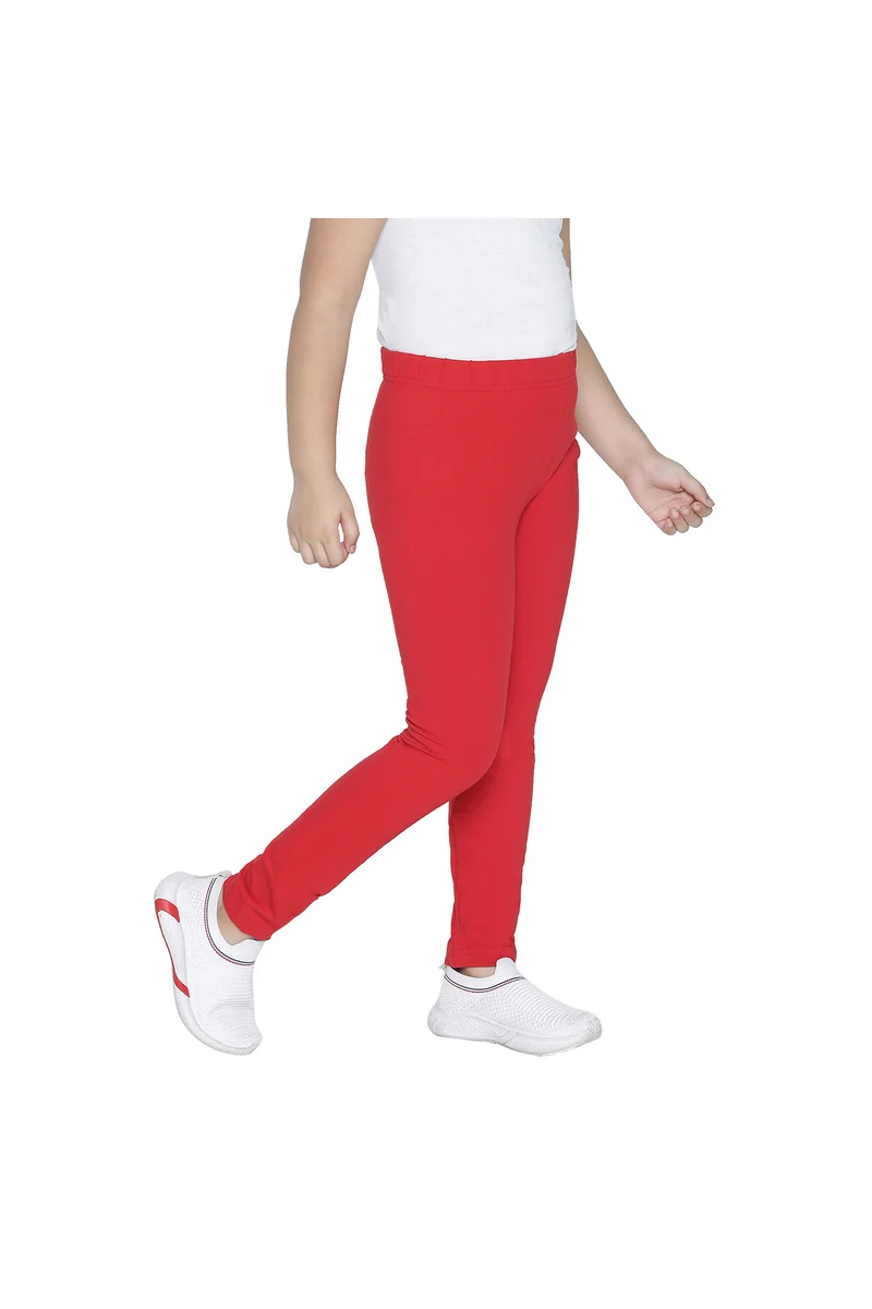 Spyby Girls Red Color Legging - 3