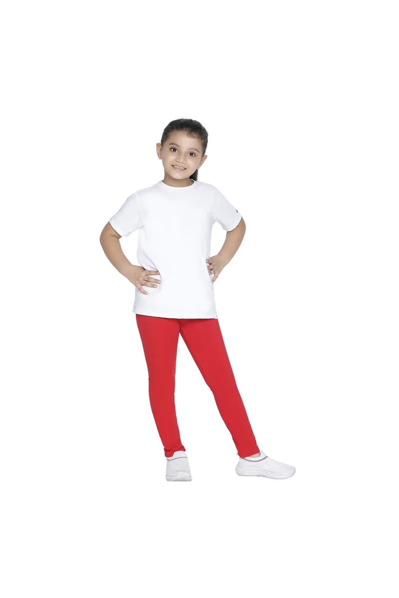 Spyby Girls Red Color Legging - 5