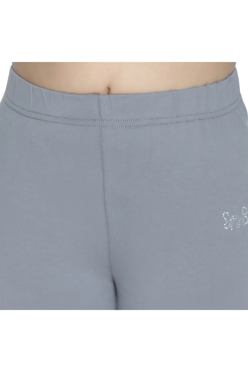 Spyby Girls Grey Color Legging - 6