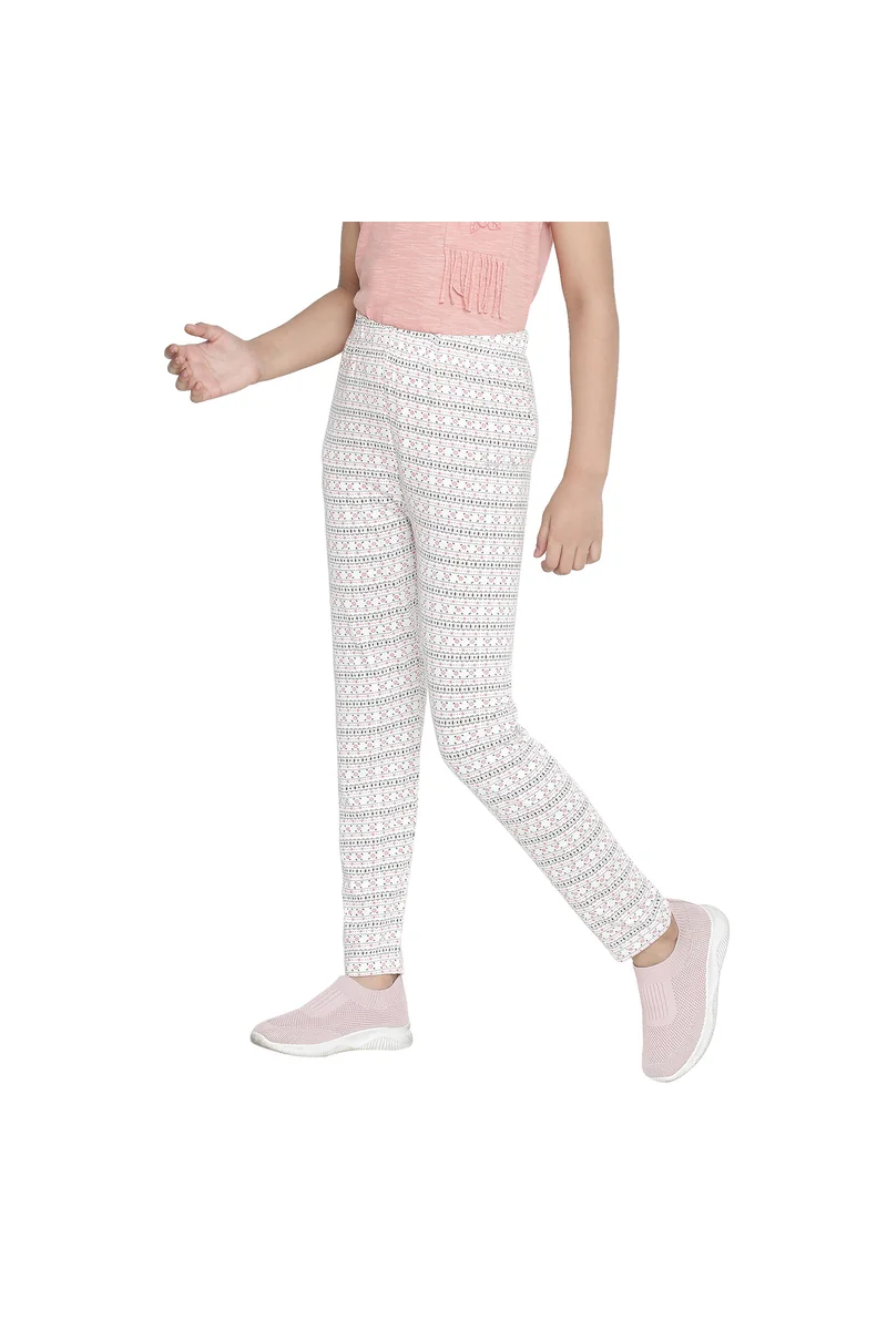 Spyby Girls White Color Legging - 2