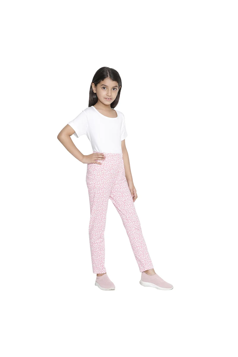 Spyby Girls Pink Color Legging - 4