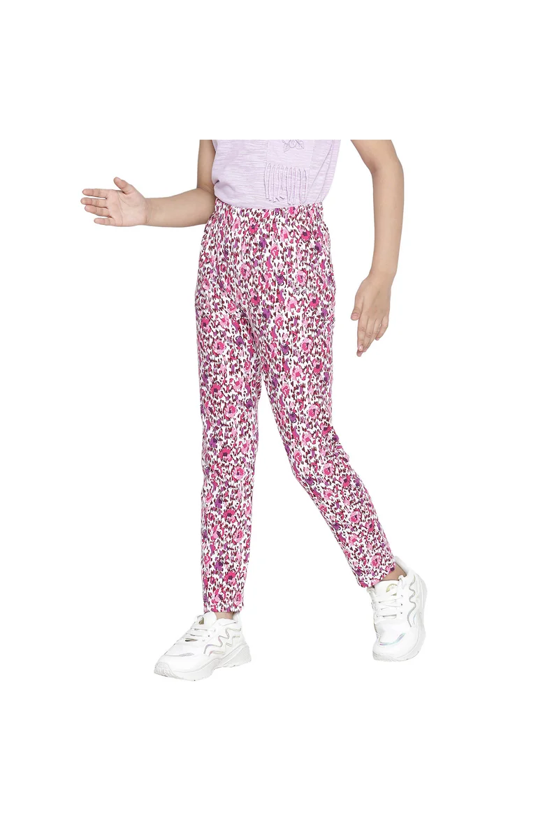 Spyby Girls Dark Pink Color Legging - 2