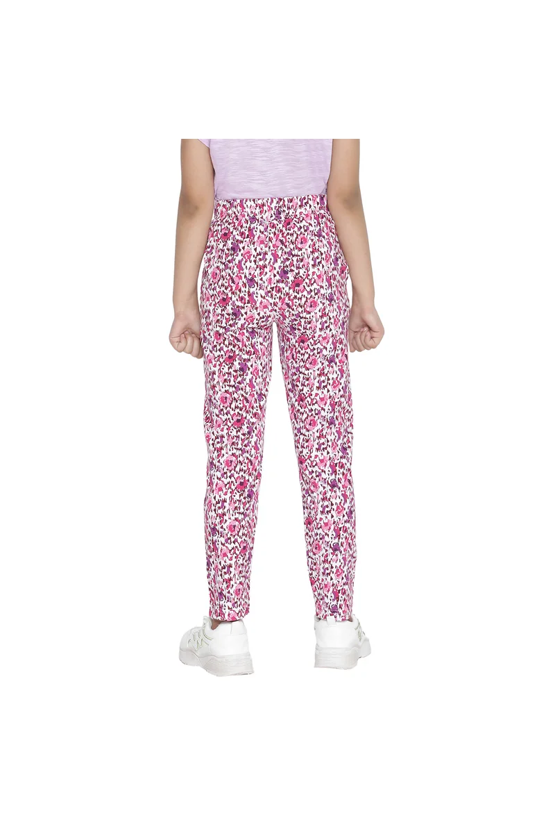 Spyby Girls Dark Pink Color Legging - 3