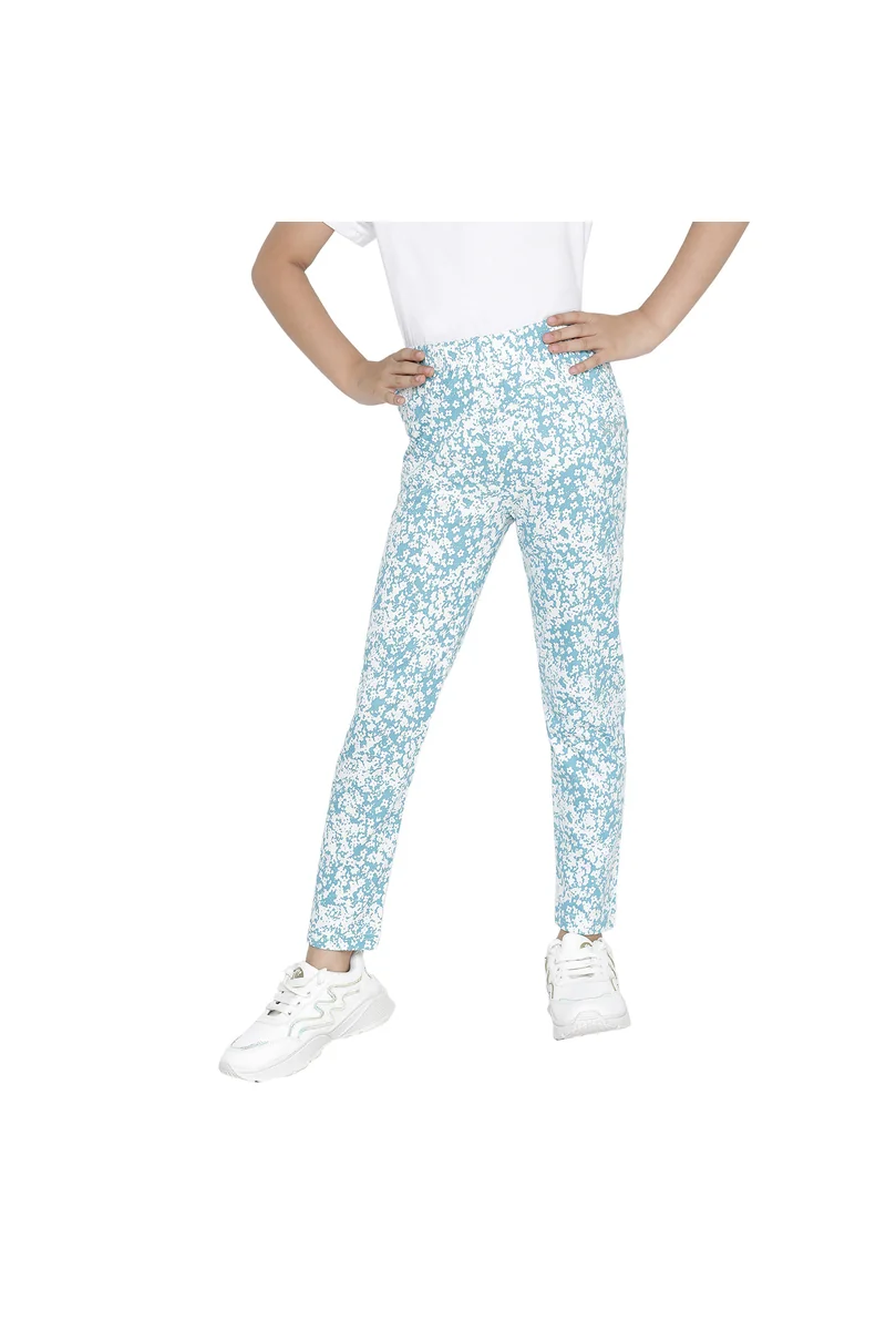 Spyby Girls Sky Blue Color Legging