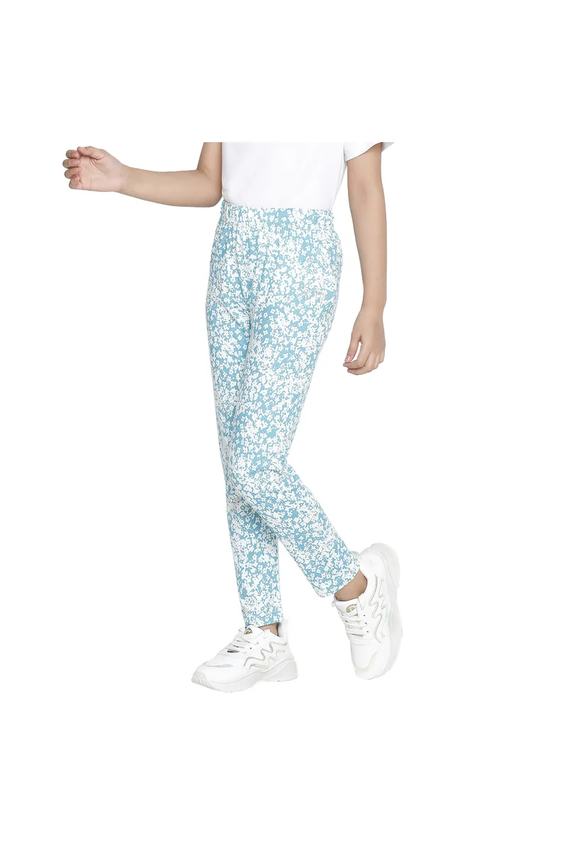 Spyby Girls Sky Blue Color Legging - 2