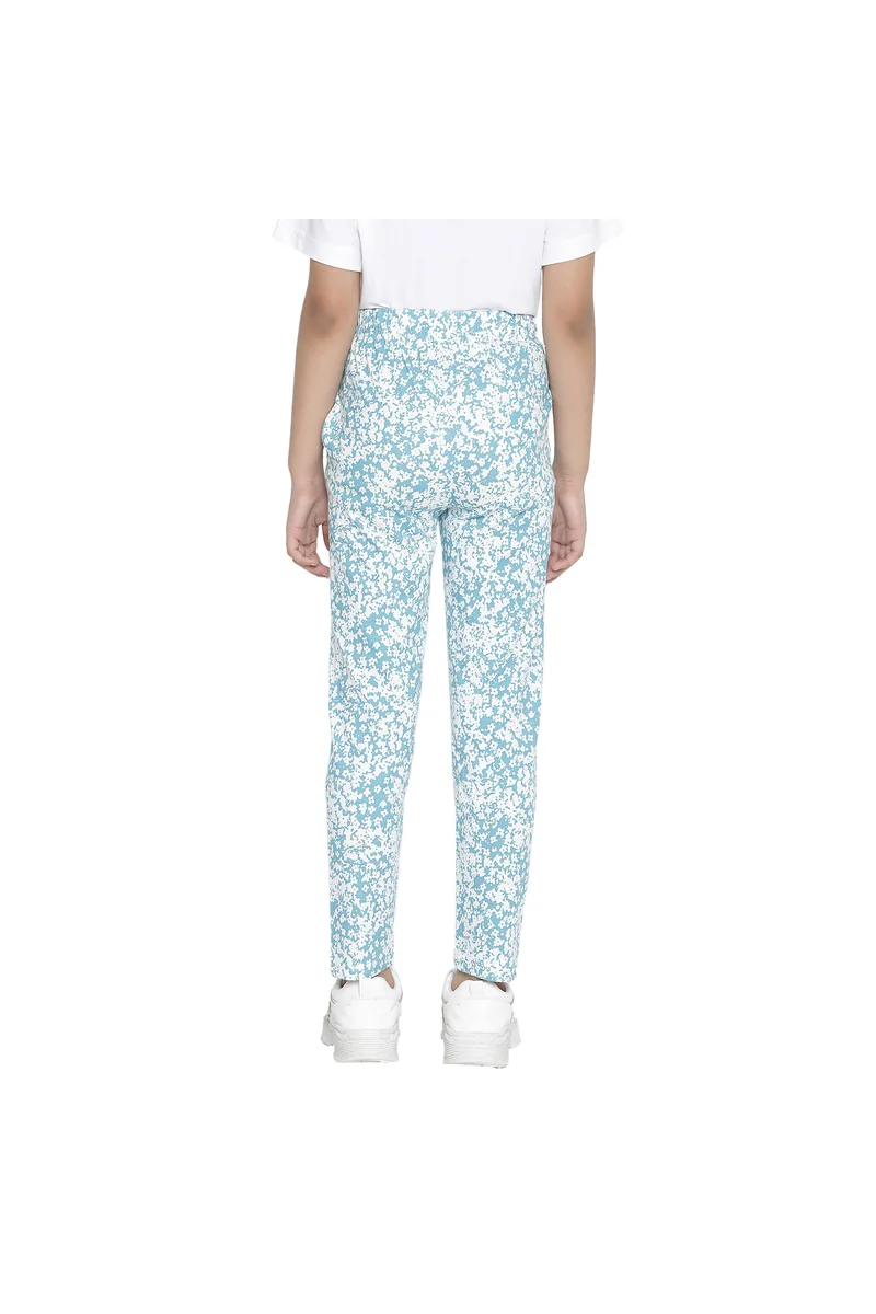 Spyby Girls Sky Blue Color Legging - 3