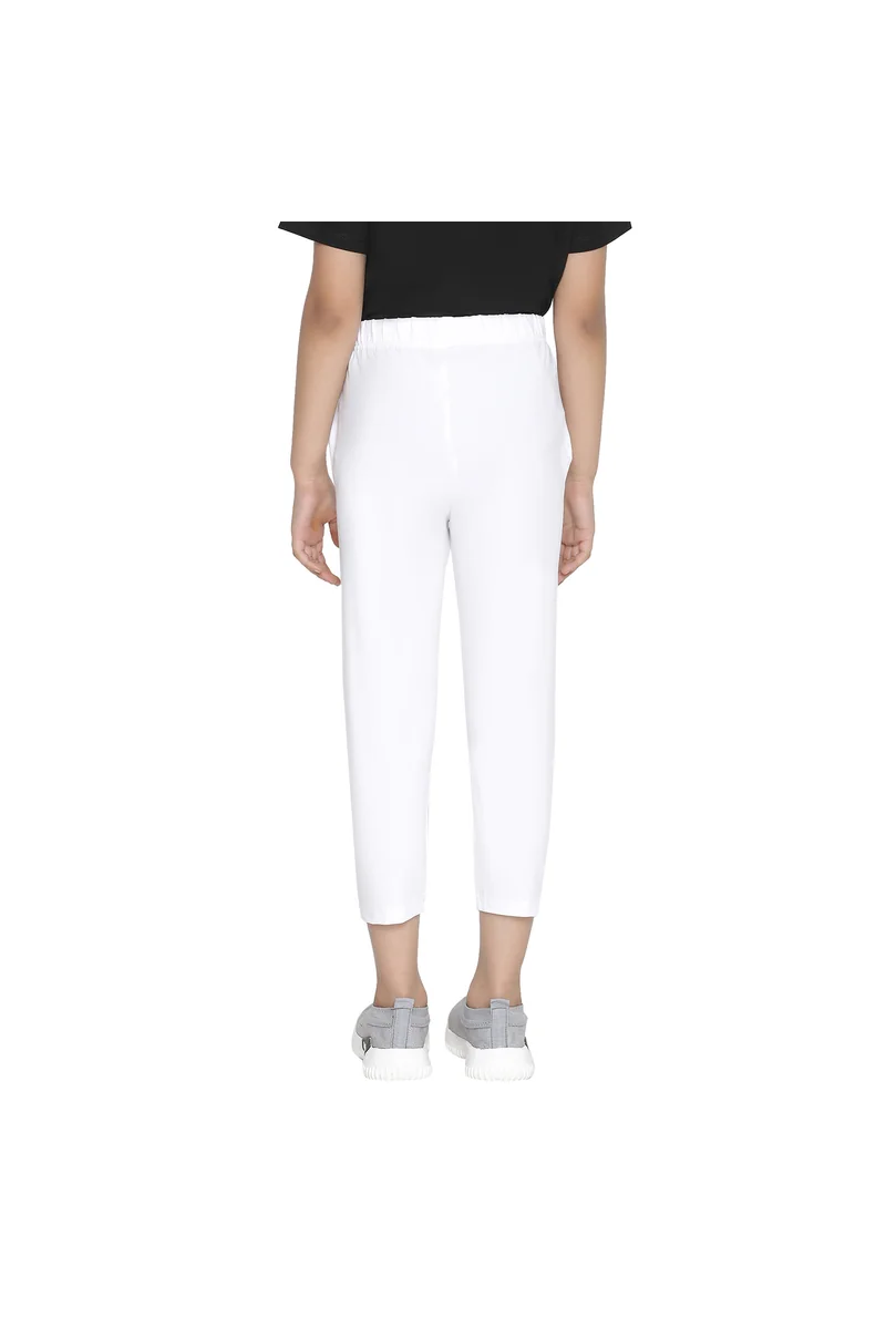 Spyby Girls White Color Legging - 3