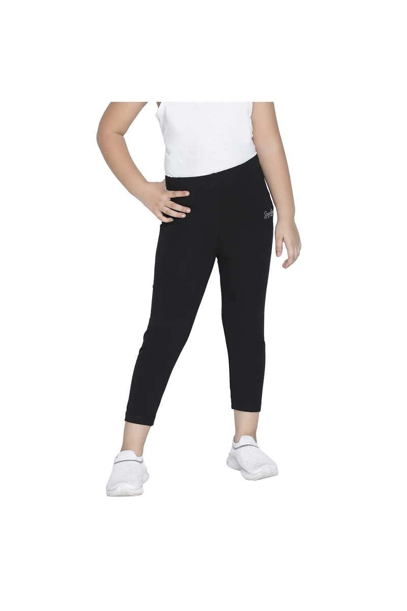 Spyby Girls Black Color Legging