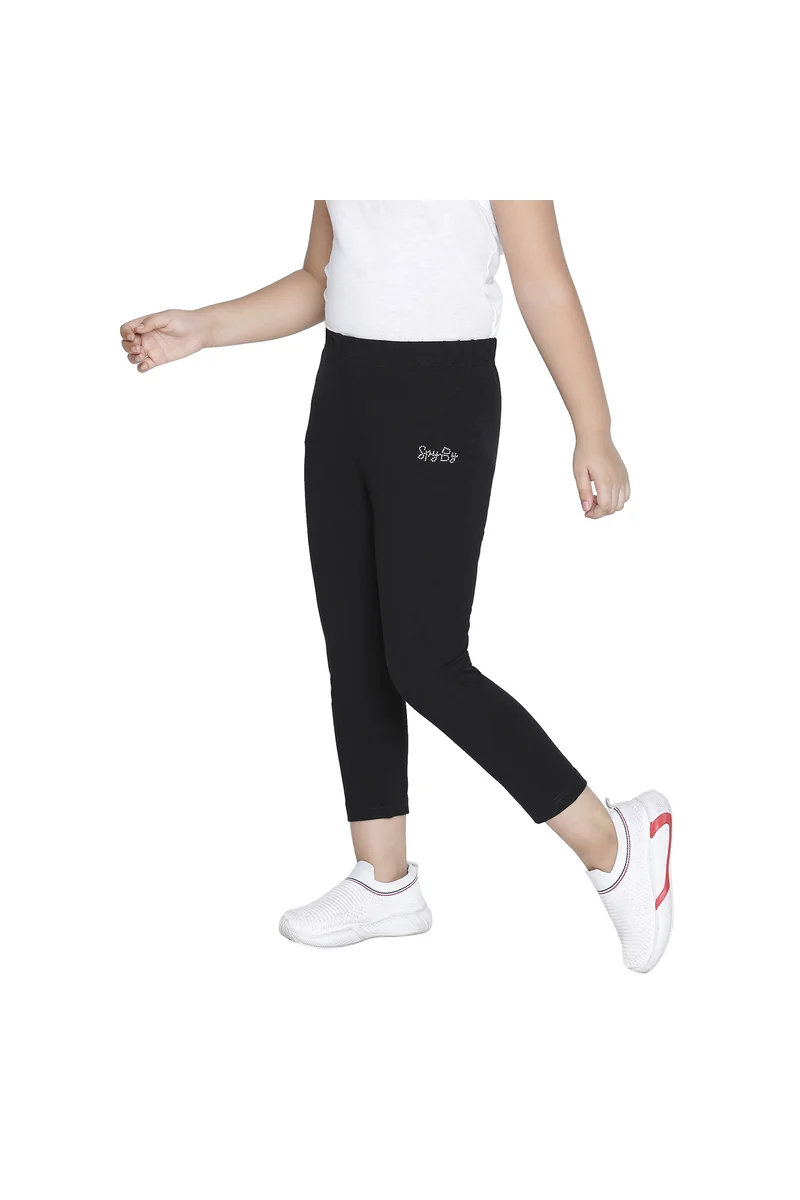 Spyby Girls Black Color Legging - 2