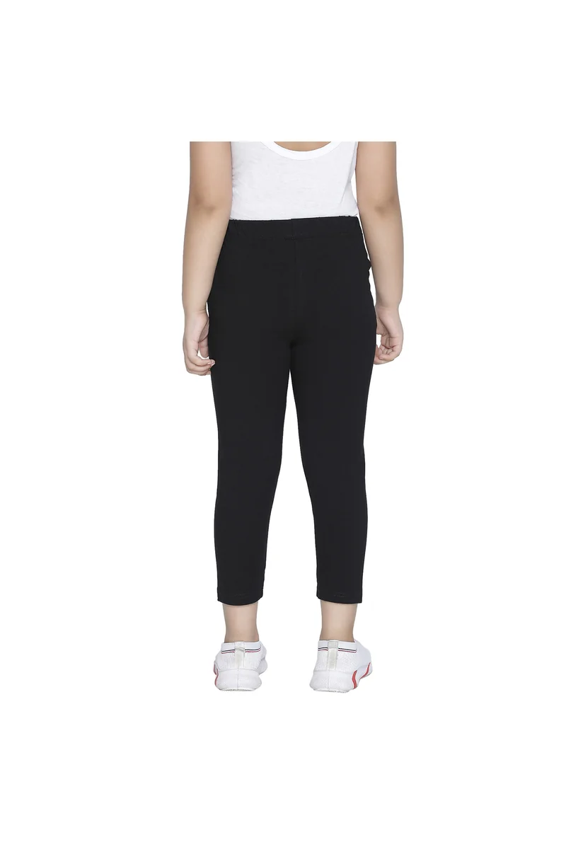 Spyby Girls Black Color Legging - 4