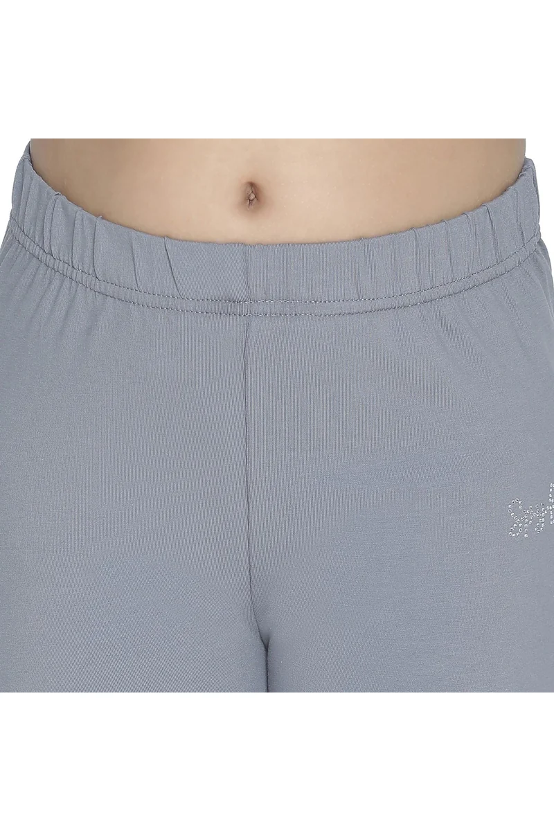 Spyby Girls Grey Color Legging - 6
