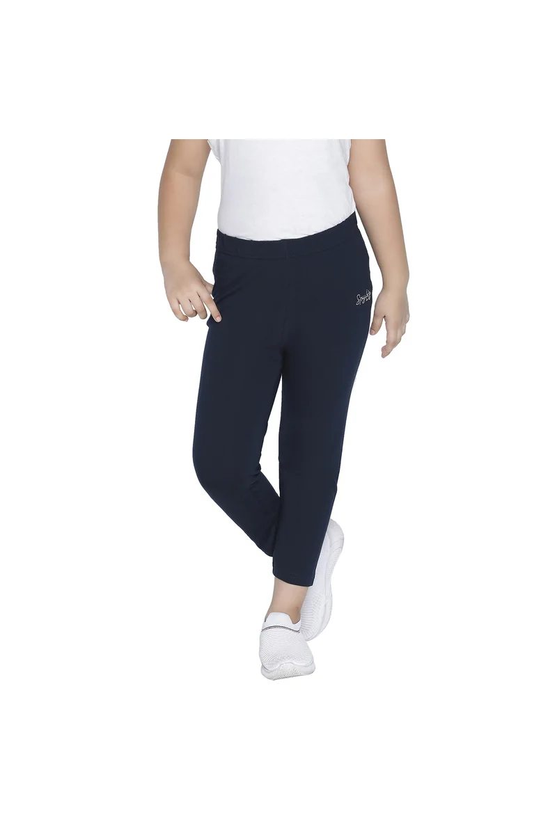 Spyby Girls Navy Blue Color Legging