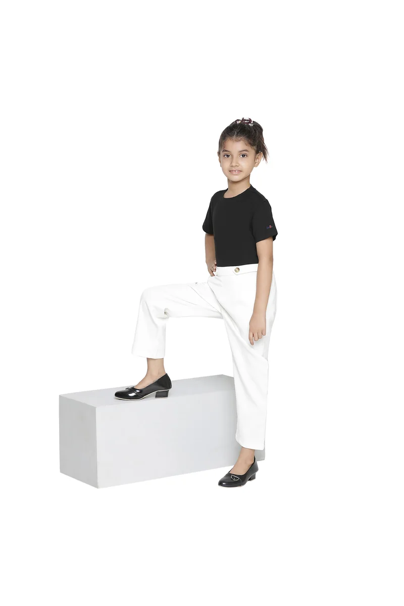 Spyby Girls White Trouser - 3