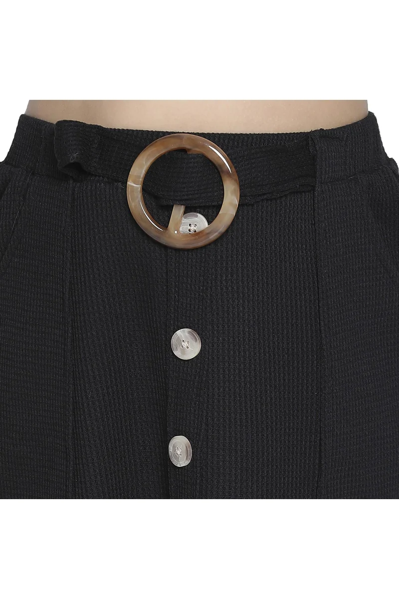 Spyby Girls Black Color Skirt - 6