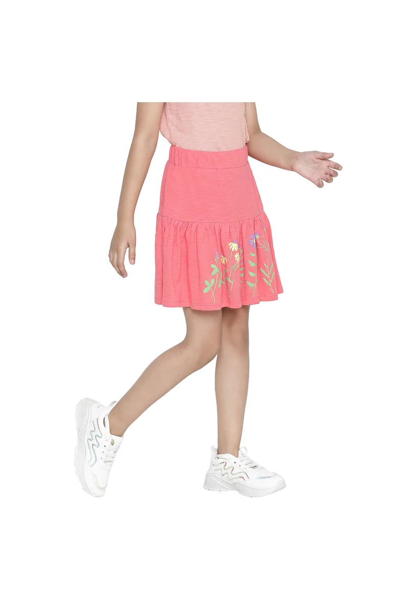 Spyby Girls Pink Color Skirt - 2