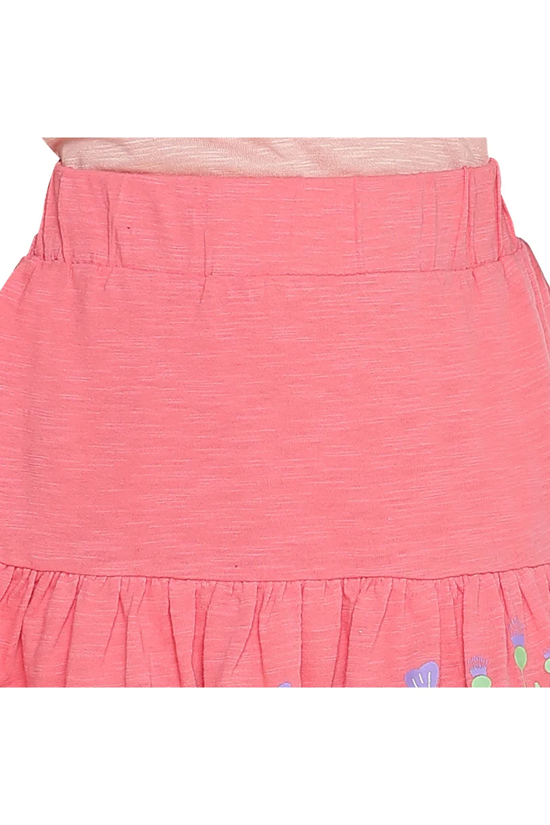 Spyby Girls Pink Color Skirt - 5