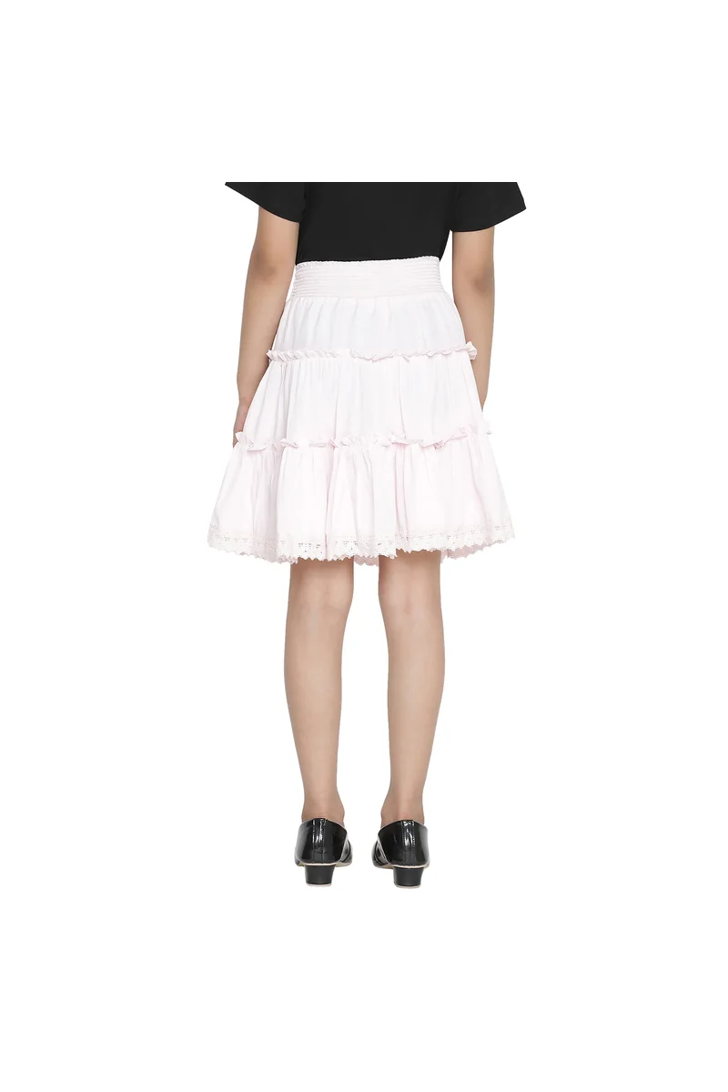 Spyby Girls Pink Color Skirt - 3