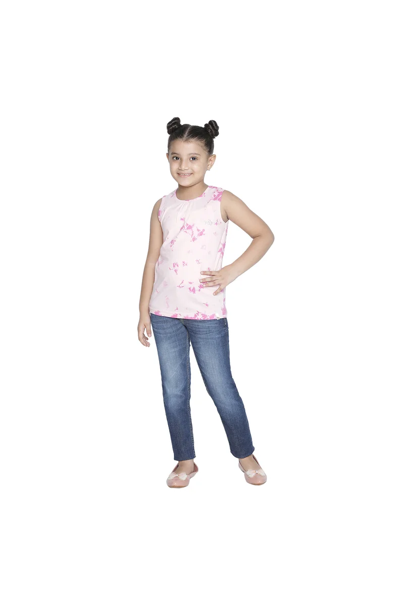 Spyby Girls Pink Color T-Shirt - 5