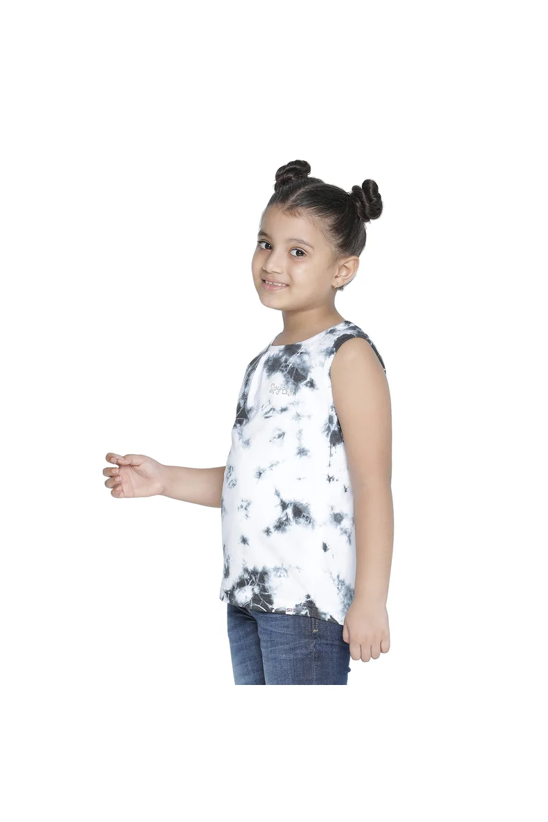 Spyby Girls Black Color T-Shirt