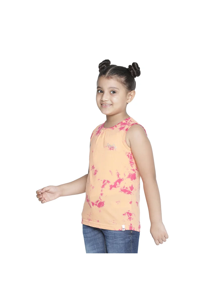 Spyby Girls Peach Color T-Shirt - 3