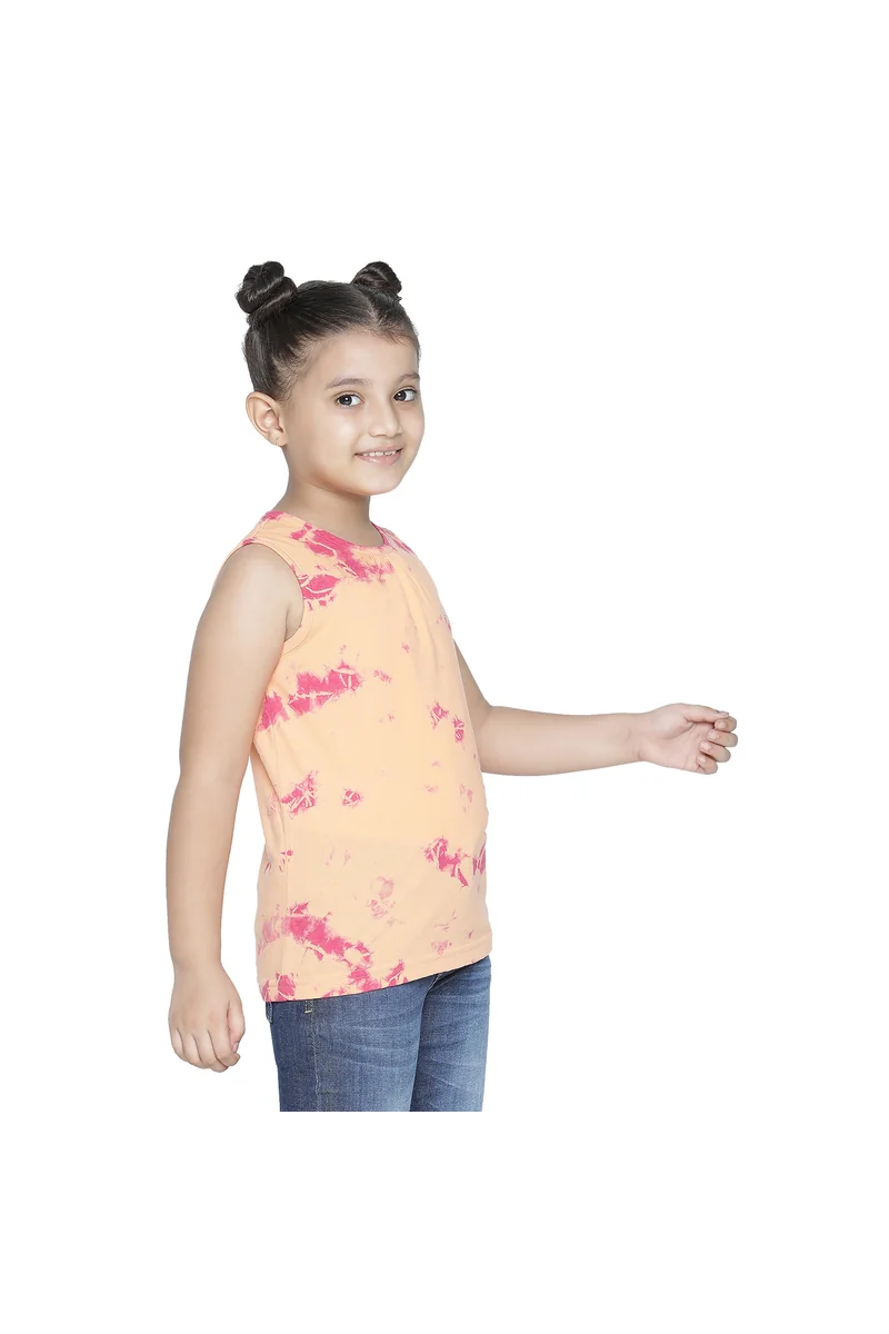 Spyby Girls Peach Color T-Shirt - 4