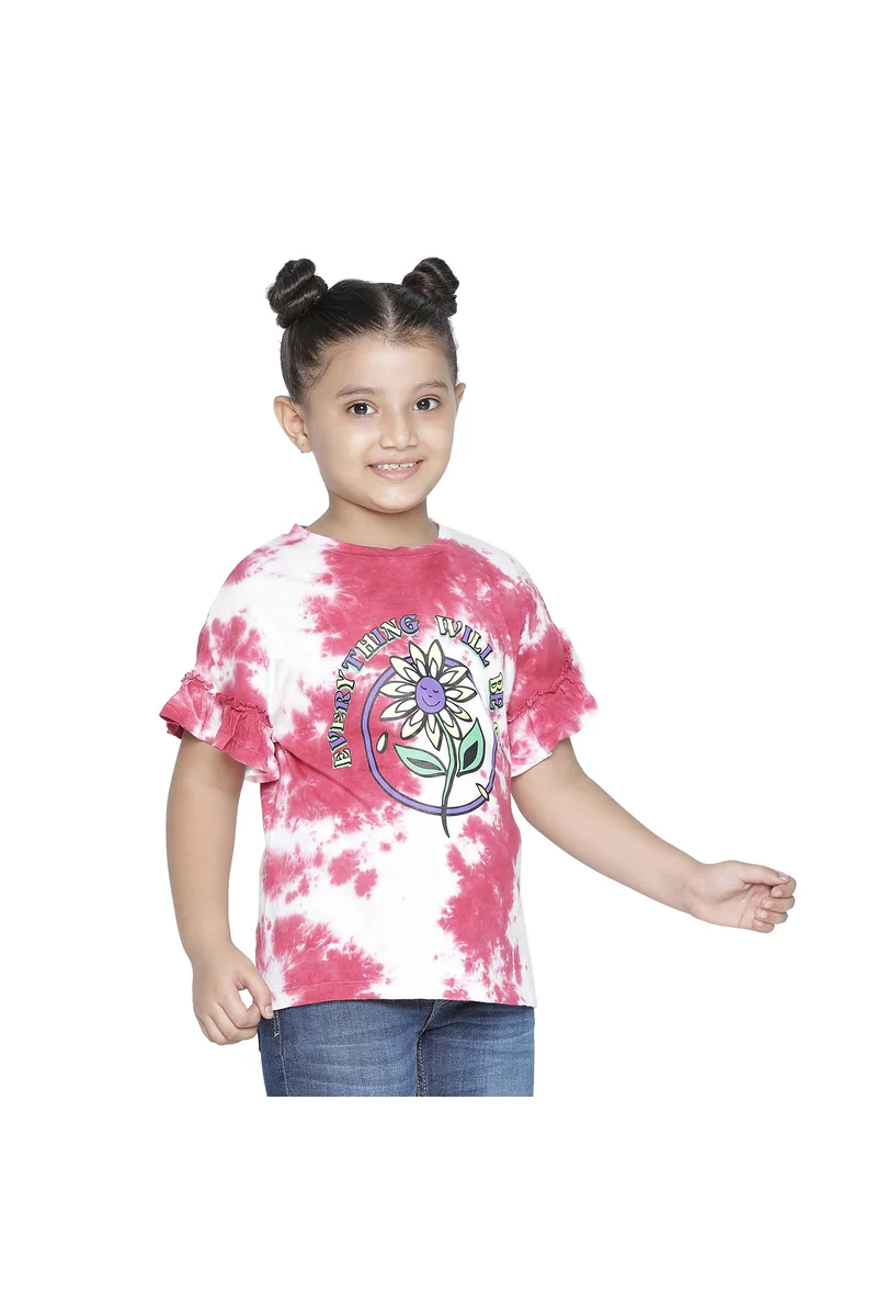 Spyby Girls Pink Color Top - 3