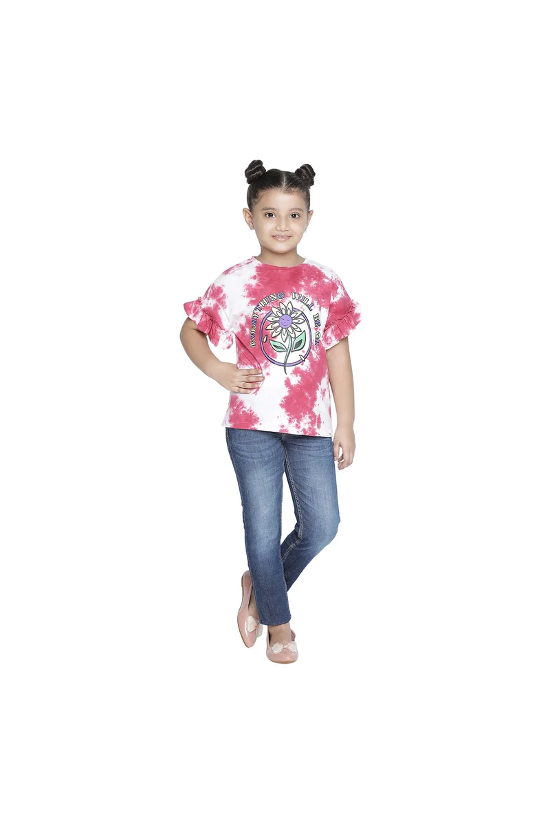 Spyby Girls Pink Color Top - 5