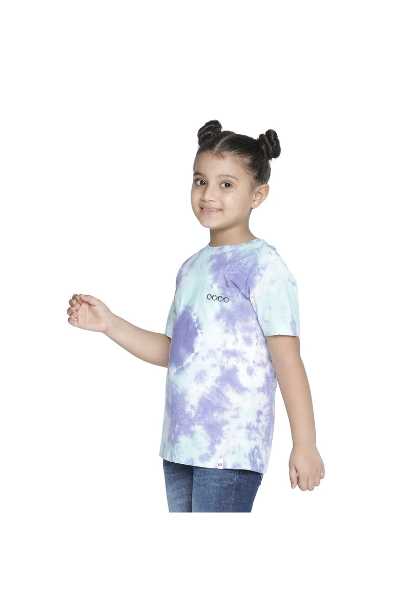 Spyby Girls Sky Blue Color Top - 2