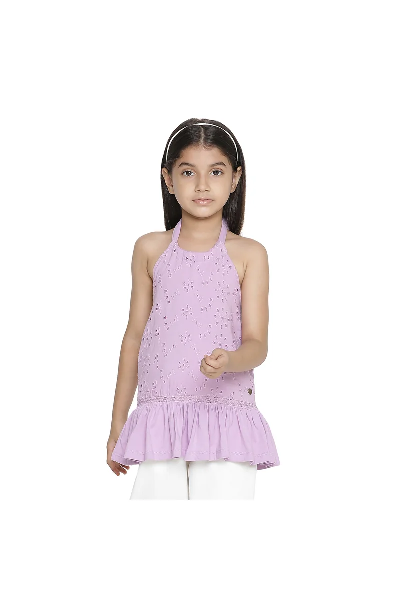 Spyby Girls Lavender Color Top