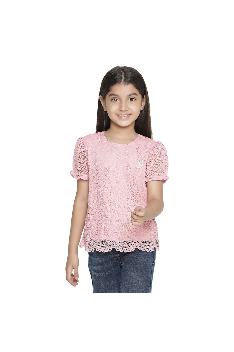 Spyby Girls Pink Color Top