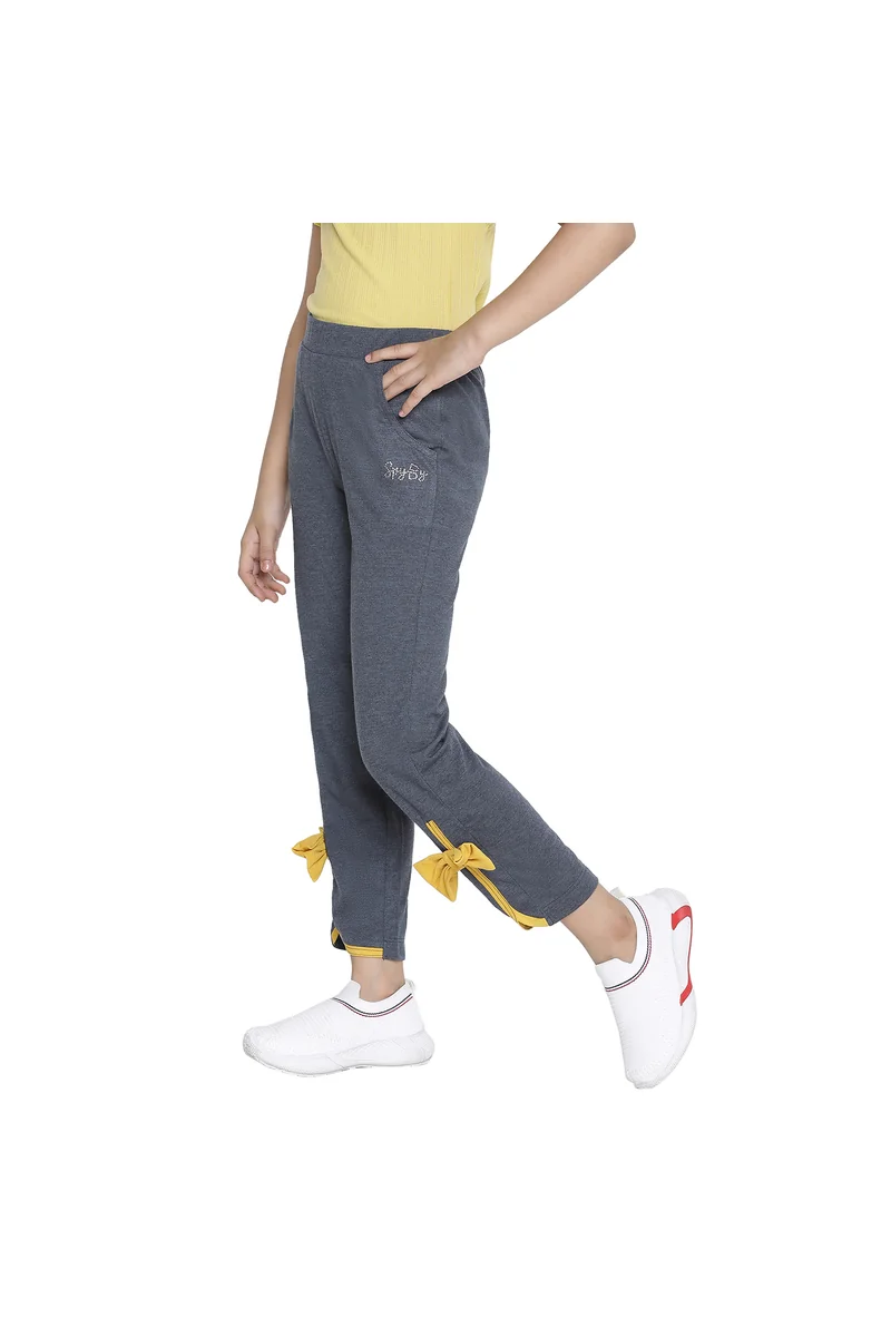 Spyby Girls Dark Grey Color Legging - 2