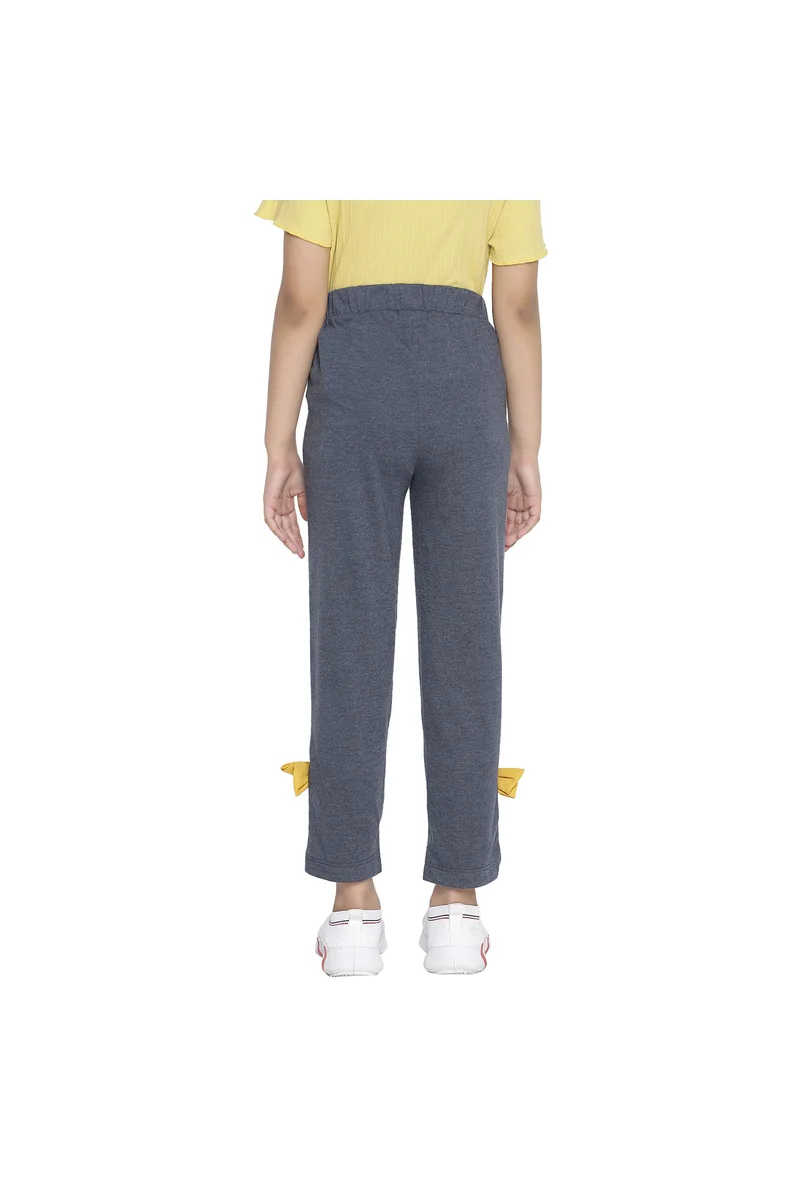 Spyby Girls Dark Grey Color Legging - 3