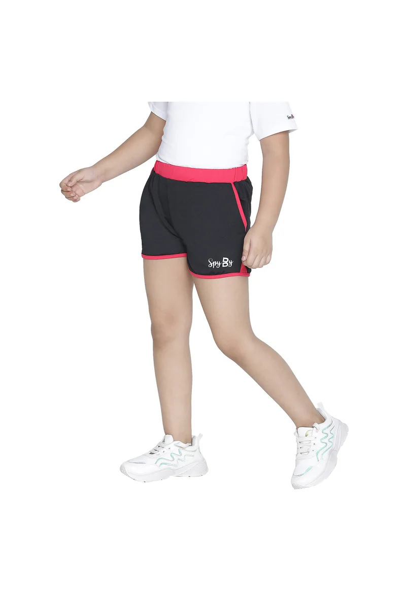 Spyby Girls Black Color Short - 2