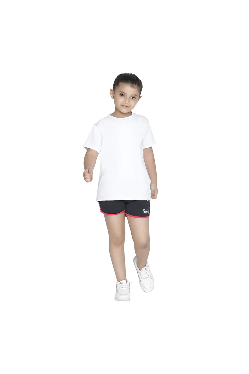 Spyby Girls Black Color Short - 5