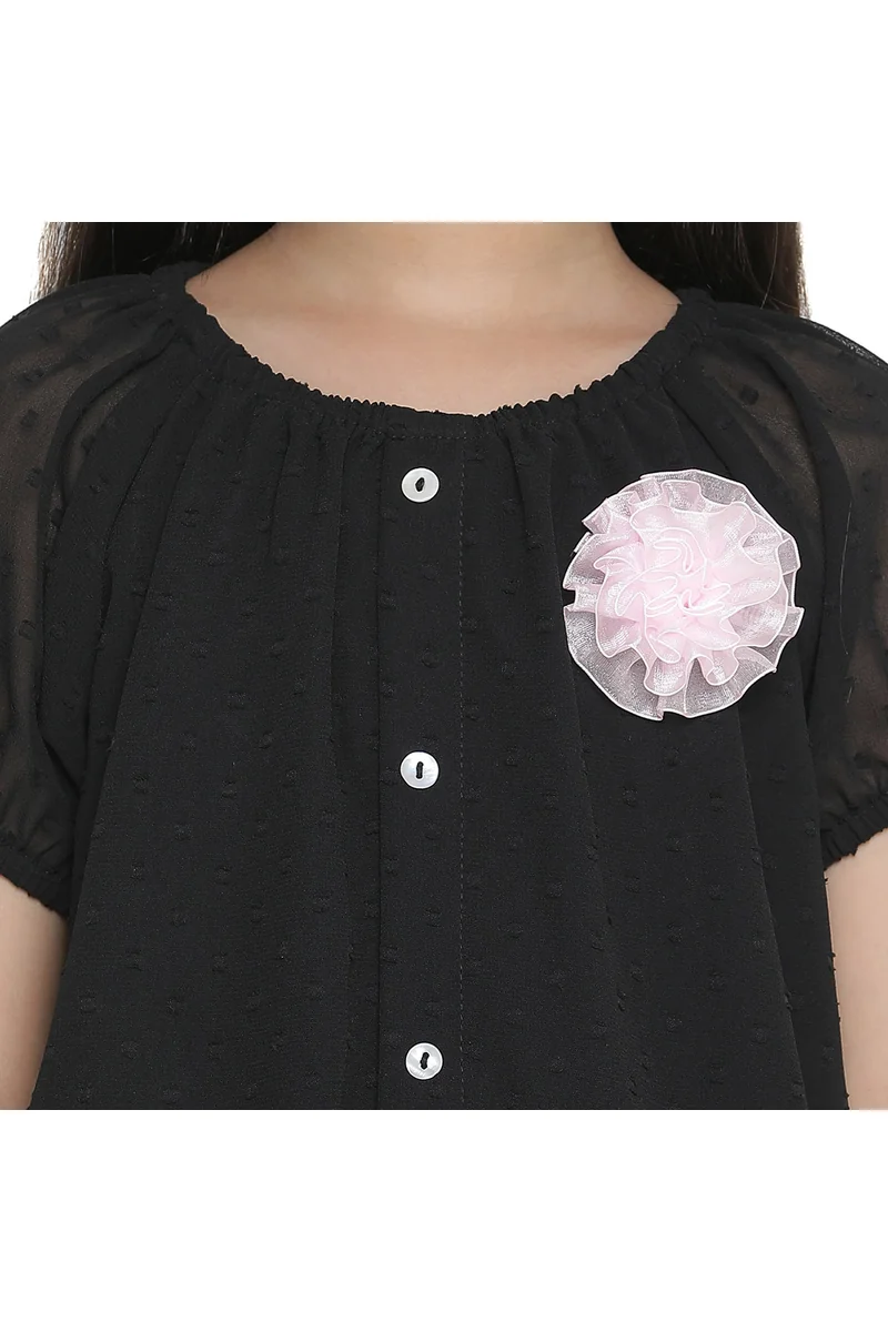 Spyby Girls Black Color Clothing Set - 5