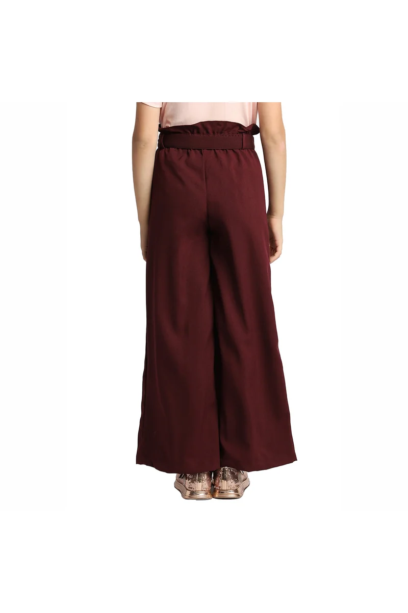 Spyby Girls Maroon Color Culottes - 4