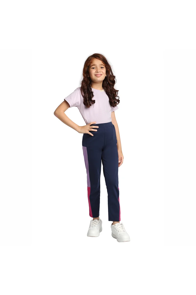 Spyby Girls Blue Color Legging - 2