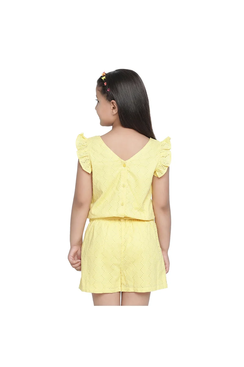 Spyby Tone On Tone Cotton Playsuit - 4